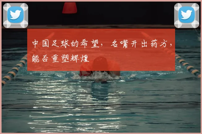 中国足球的希望，名嘴开出药方，能否重塑辉煌